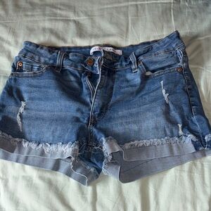 Celebrity Pink Light Blue Denim Shorts
